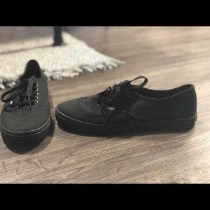 Black low profile vans